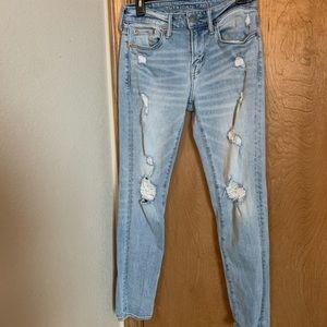 AE Skinny Distressed Jeans 28x30